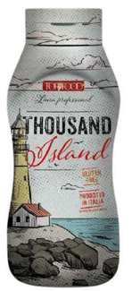Thousand Island Dressing Top Food 460g salsa rosa cremosa per insalate, condimento per hamburger e verdure, dressing vellutato con pomodoro e spezie