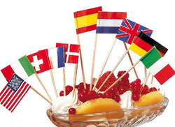 Bandierine Assortite Leone 7cm (250 Pezzi) - Decorazione Finger Food