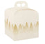 Scatola Panettone Alto Bianco Foresta 200×200×180 mm – confezione 50 pezzi Scotton – packaging natalizio elegante