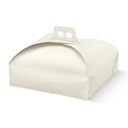 Scatola Porta Torta Scotton Pelle Bianca n.25 - 25x25cm (20pz)