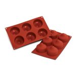 Silikomart SF067 Bacio 6 Pezzi Terracotta - Ø70mm H 57mm