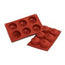 Silikomart SF067 Bacio 6 Pezzi Terracotta - Ø70mm H 57mm