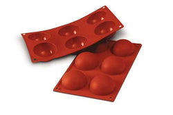 Siliconflex Martellato - Stampo 6 Semisfere in Silicone Ø 60mm