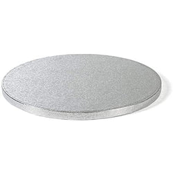 Sottotorta Tondo Floreal Polistirolo Argento Ø 40cm