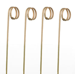 Spiedini in Bamboo a Ricciolo Leone 12cm (Confezione 100 Pezzi)