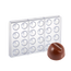STAMPO CIOCCOLATO POLICARBONATO PRALINE A CUPOLA INTAGLIATA