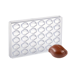 STAMPO CIOCCOLATO POLICARBONATO PRALINE OVALI INTAGLIATE