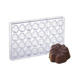 Stampo Praline in Policarbonato Martellato - Quadrifoglio