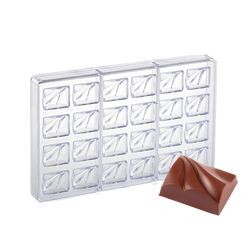 Stampo Praline Martellato in Policarbonato - Rettangolari Ondulate