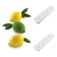 Stampo silicone Silikomart Limone 120 con supporto e monoporzioni a forma di limone glassate