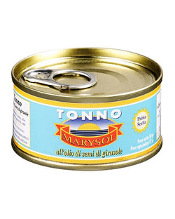 Scatolette di tonno all’olio di girasole 80g – confezione da 48 pezzi per cucina veloce, professionale e familiare

