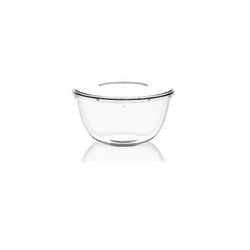 ZUCCOTTO TRASPARENTE CON COPERCHIO 500g 7,1H CM Ø13,5 25 PZ