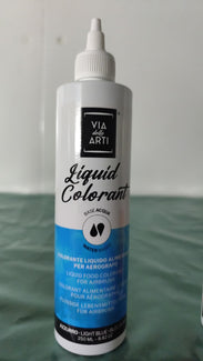 Colorante Idrosolubile Azzurro Liquido 250ml Solchim - Base Acqua per Pasticceria