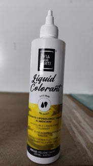 Colorante Liposolubile Giallo Liquido 240g Solchim - Professionale per Masse Grasse