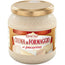 Vaso di vetro Demetra di crema di formaggio al pecorino da 580 ml con crema chiara su un crostino