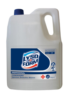 tanica Lysoform Candeggina 5 litri per disinfezione professionale di superfici, pavimenti e ambienti ad alto traffico