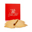 Fogli oro Golden Touch Modecor 8x8 cm con scaglie dorate applicate su una monoporzione al cioccolato