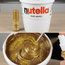 Barattolo Nutella da 3 kg con bomboletta di spray alimentare glitter oro