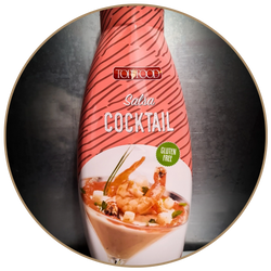 salsa cocktail squeeze 810g, salsa cocktail top food, salsa per gamberetti, salsa cremosa per pesce, salsa per antipasti di pesce, salsa cocktail formato squeeze