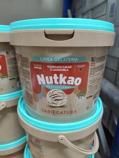 Variegato mandorla e cacao 5kg Nutkao – crema per gelati, dolci e torte professionali con gusto intenso e cremosità perfetta