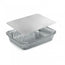 contenitore alluminio 2 porzioni R8L, contenitore alluminio R8L + CR8L, vaschetta alluminio 2 porzioni con coperchio, contenitore alluminio forno 2 porzioni, contenitore alluminio catering 2 porzioni