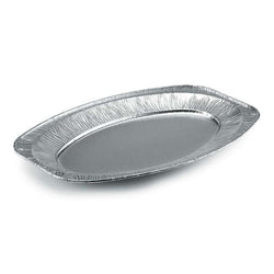vassoi alluminio ovali V350G, vassoio alluminio ovale 10 pezzi, vassoio ovale alluminio catering, vassoio alluminio gastronomia, vassoio alluminio buffet