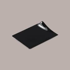 Vassoio GoGo Alcas rettangolare nero 140x58 mm per monoporzioni, confezione da 40 pezzi