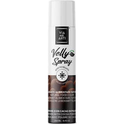 Spray velvet marrone 250 ml – spray effetto velluto per torte al cioccolato e dessert freddi professionali